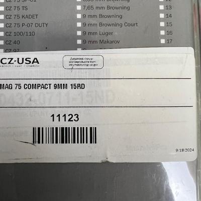 C Z 9 mm Pistol Magazines 