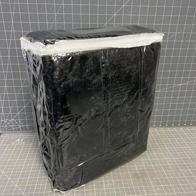 TWIN Black Faux Fur Duvet Cover