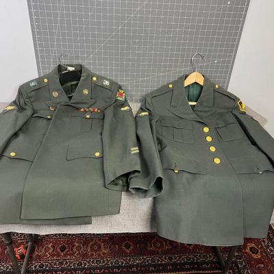 2 US ARMY Uniform Jackets Form the 1980's 