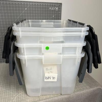 4 Clear with Lid Attached TUBS 