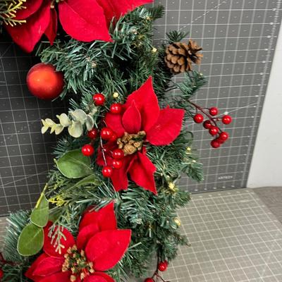 Lovely LED Light Up Christmas Wreath