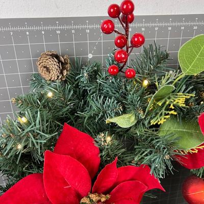Lovely LED Light Up Christmas Wreath
