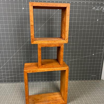 3 Nested Boxes, Solid Wood. 