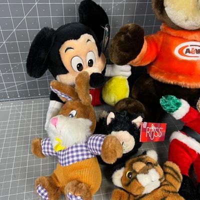 Stuffed Animals including Collectible A & W Bear