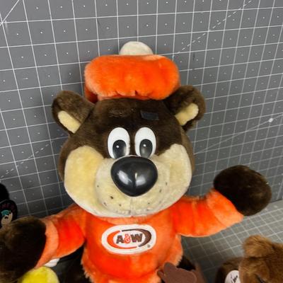Stuffed Animals including Collectible A & W Bear