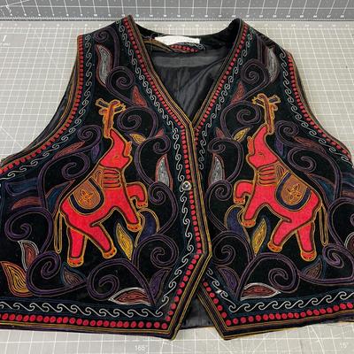From India or Thailand Velvet Vest 