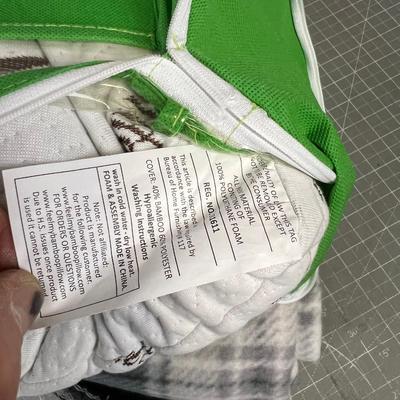 BAMBOO Pillow and a FLEECE Throw, NEW 