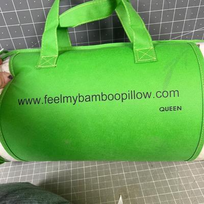 BAMBOO Pillow and a FLEECE Throw, NEW 