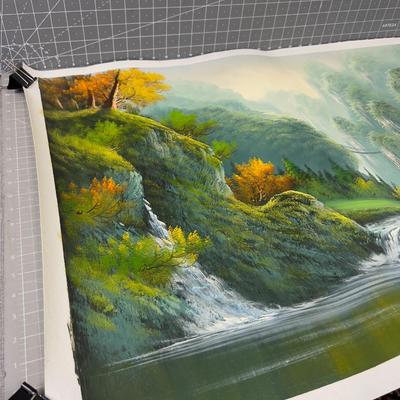 Oil Painting No. 2 Asian Forest River Scene