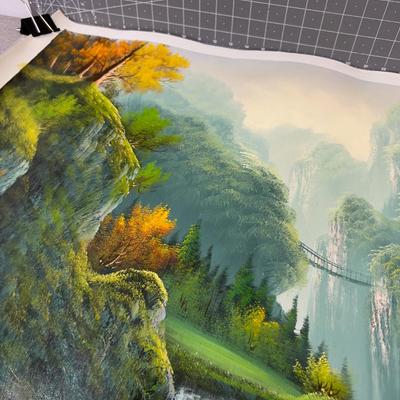 Oil Painting No. 2 Asian Forest River Scene