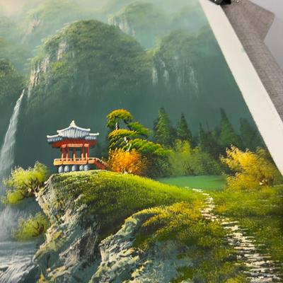Oil Painting No. 2 Asian Forest River Scene