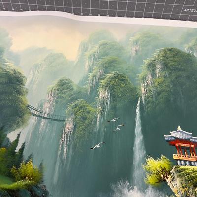 Oil Painting No. 2 Asian Forest River Scene