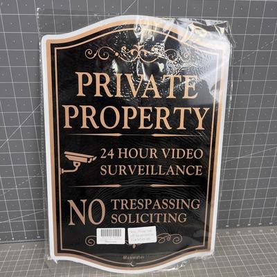 (2) Pack Metal Signs NEW 