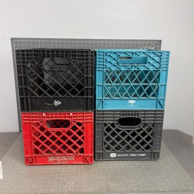 4 Milk Crates 
