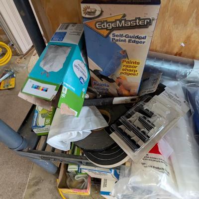 Plastic Shelving Unit Approx 32 1/2" x 13" x 73 1/2" Work & Garden Gloves Painting Plumbing Supplies Traps