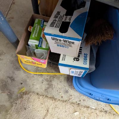 Plastic Shelving Unit Approx 32 1/2" x 13" x 73 1/2" Work & Garden Gloves Painting Plumbing Supplies Traps