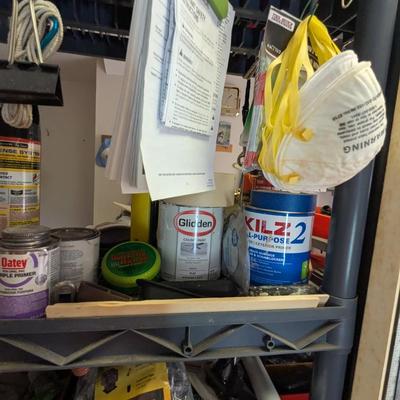 Plastic Shelving Unit Approx 32 1/2" x 13" x 73 1/2" Work & Garden Gloves Painting Plumbing Supplies Traps
