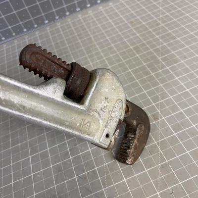 14 Inch Aluminum Pipe Wrench, MADE IN AMERICA