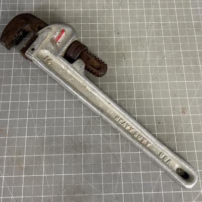 14 Inch Aluminum Pipe Wrench, MADE IN AMERICA