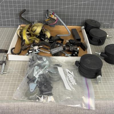 Hooks, Wheels and Clamps