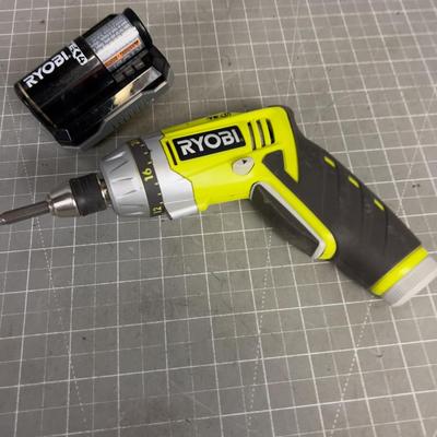 RYOBI 4 Volt Cordless Screwdriver