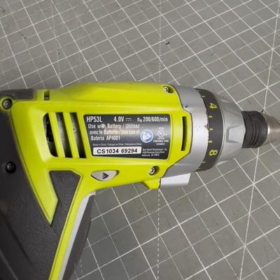RYOBI 4 Volt Cordless Screwdriver