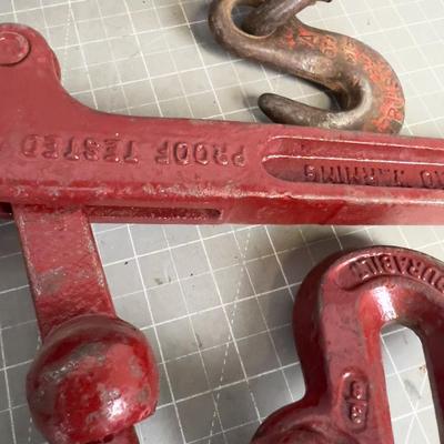 2 Chain Binder Tie Downs.