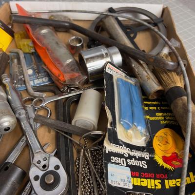Mixed Tray of Tools; Wrenches and other Mechanic Tools