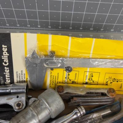 Mixed Tray of Tools; Wrenches and other Mechanic Tools