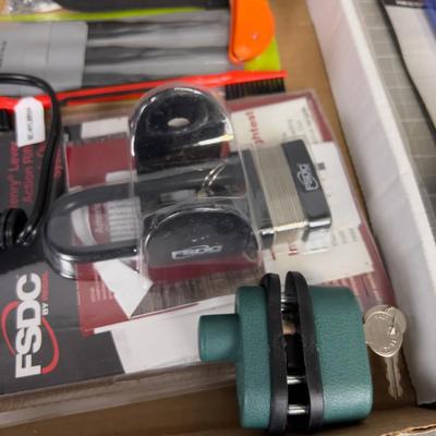 Stuff: Gun Lock, Knife Case, Electric Knife with NO Blades