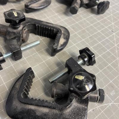 Heavy Duty Stage Lighting Clamps (5) 