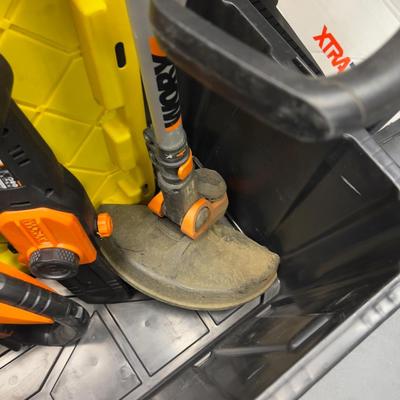 IWORX Cordless Electric Tools Both Yard and Garage Tools plus batteries and chargers