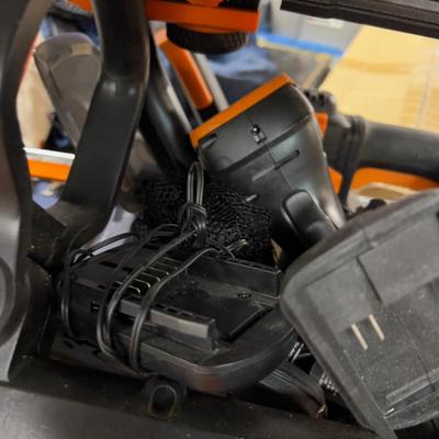 IWORX Cordless Electric Tools Both Yard and Garage Tools plus batteries and chargers