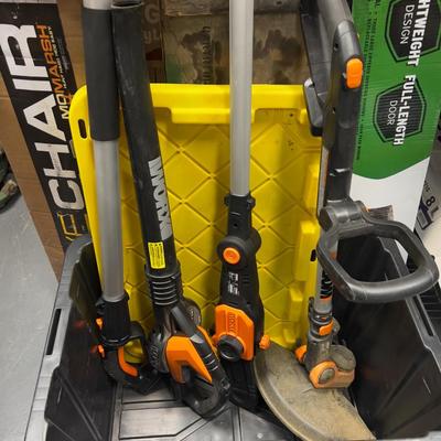 IWORX Cordless Electric Tools Both Yard and Garage Tools plus batteries and chargers