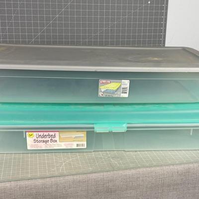 2 Under Bed Storage Tubs 