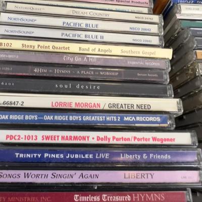 Tray full of CD's; Country and Rock