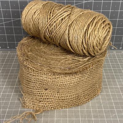 Garden Twine and Burlap Tree Wrap 