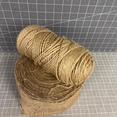 Garden Twine and Burlap Tree Wrap 