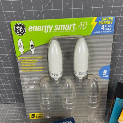 Light Bulbs LED Mostly, NEW