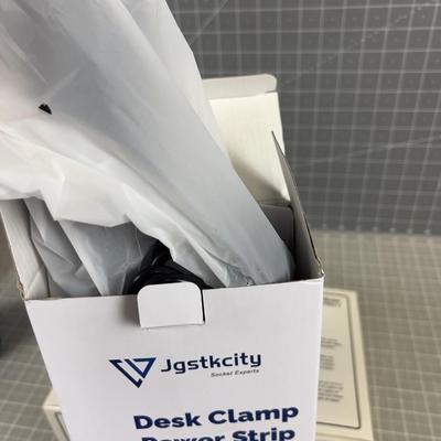 Motion Sensor Light and Desk Clamp Power Strip 