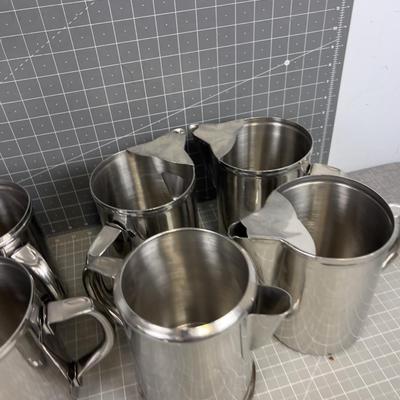 6 Stainless Steel Pitchers