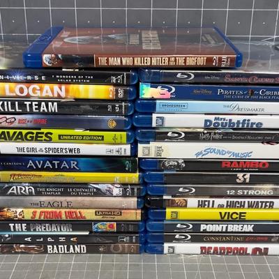 Pile of Blue Ray DVDs