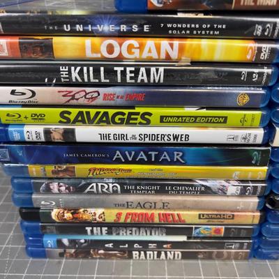 Pile of Blue Ray DVDs