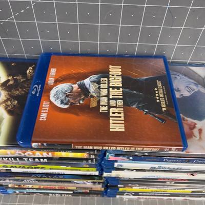 Pile of Blue Ray DVDs