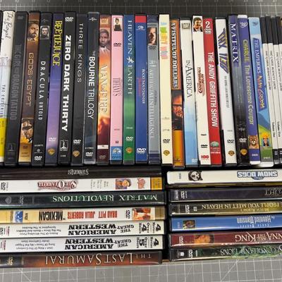 Tray of DVD's 