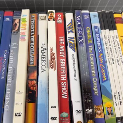 Tray of DVD's 