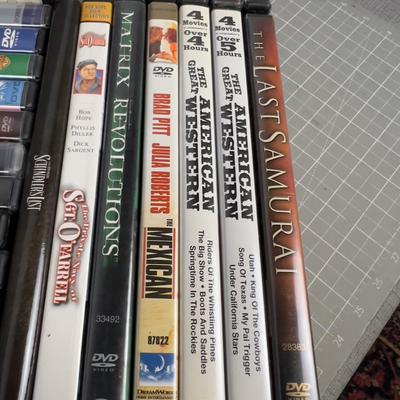 Tray of DVD's 