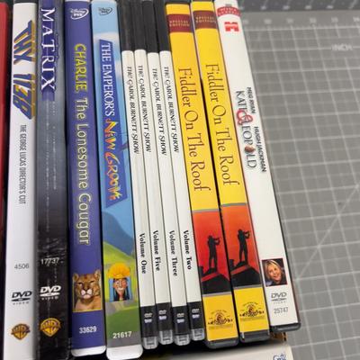 Tray of DVD's 
