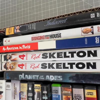 Tray of DVD's 