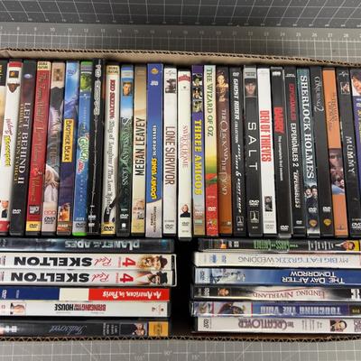 Tray of DVD's 